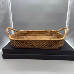 Pampered Chef Woven Selections Woven Serving Basket Casserole Tray 11" x 16"